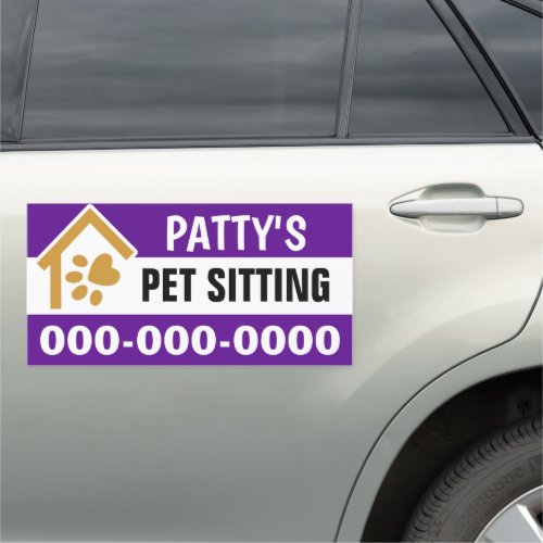 12â x 24â Pet Sitting Car Magnet