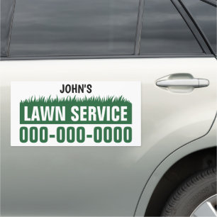 12" X 24" Professional Lawn Service Car Magnet