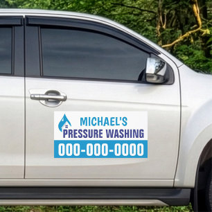 12" X 24" Professional Pressure Washing Car Magnet
