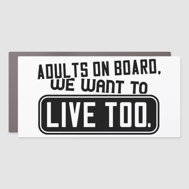  12" X 24" Rectangle  Car Magnet (Front)
