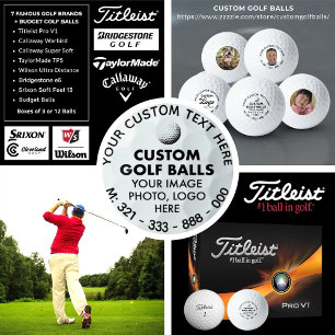 12 x Custom Photo Logo Titleist Pro V1 Golf Balls