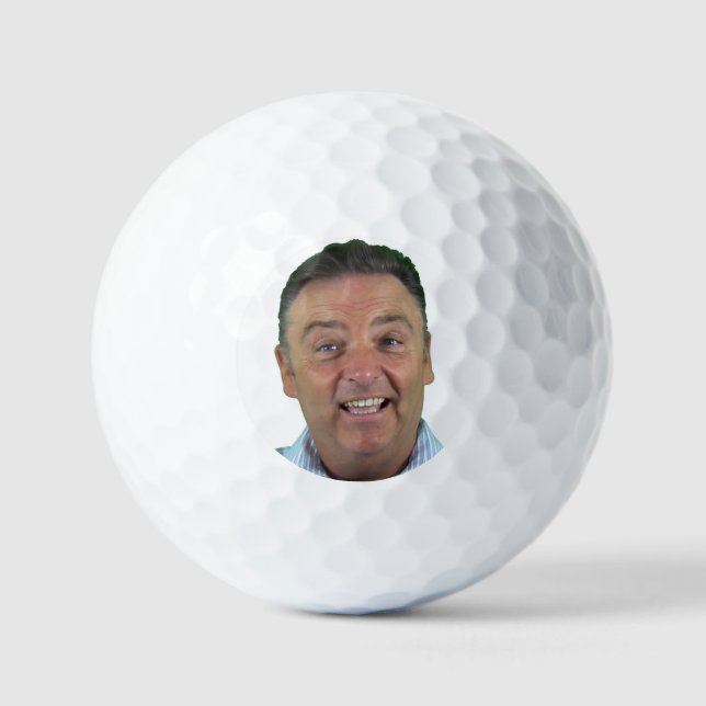 12 x Personalized Custom Photo Golf Balls Template (Front)