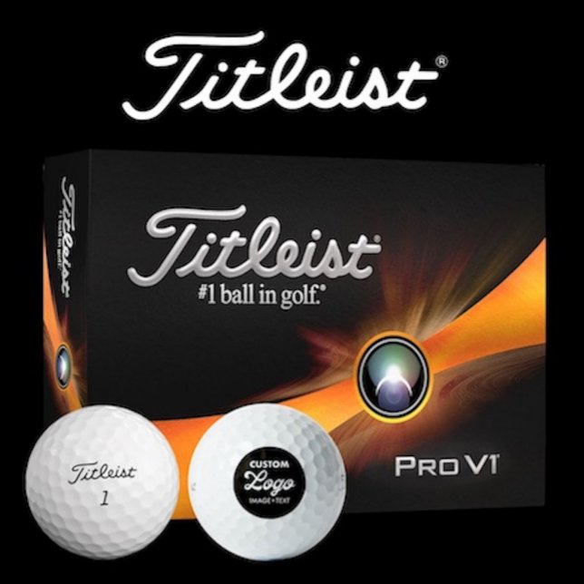 12 x Titleist Pro V1 Custom Logo Golf Balls (Box of 12 Titleist Pro V1 custom logo golf balls.)