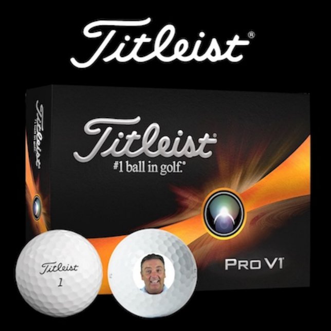 12 x Titleist Pro V1 Custom Photo Golf Balls (Box of 12 Titleist Pro V1 custom photo golf balls.)