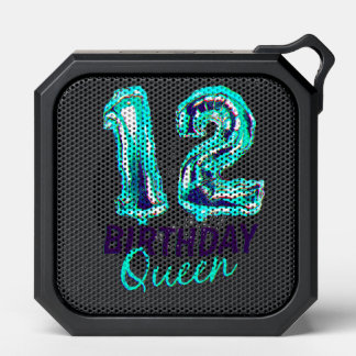 12 Year Birthday Girl Birthday Balloons Print Bluetooth Speaker