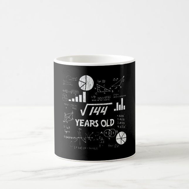 12 Year Old Bday Geeky Math 12th birthday Gift Coffee Mug (Center)
