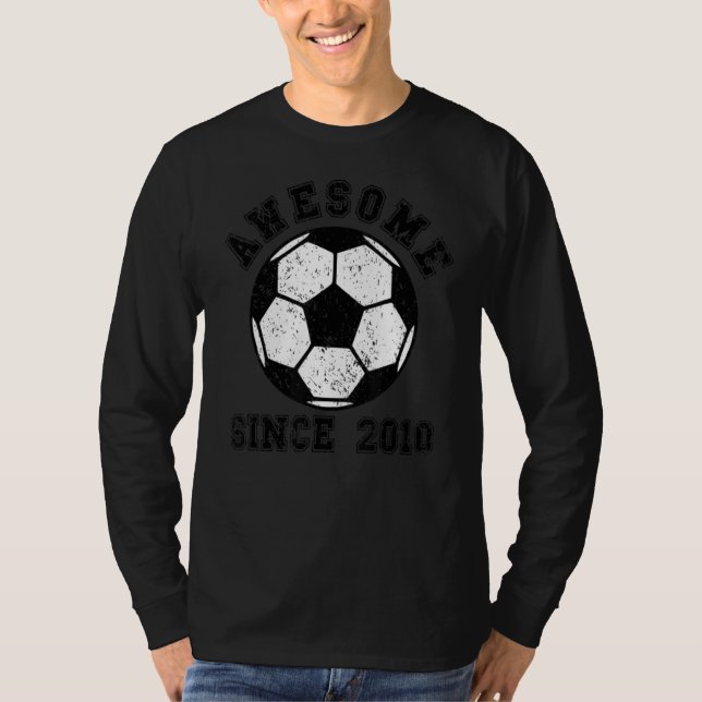 12 Year Old Soccer  12th Birthday Soccer Player Co T-Shirt (Front)