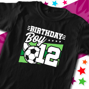 12 Year Old Soccer Football Kids 12th Birthday Boy T-Shirt
