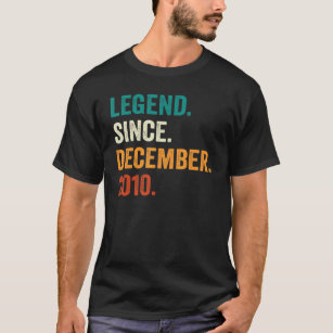 12 Years Old  12th Bday Boys Legend Since December T-Shirt