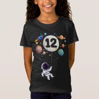 12 Years Old Birthday Astronaut 12th Birthday 