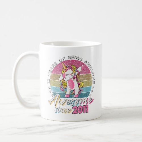 12 Years Old Dabbing Unicorn Gifts 12th Birthday G Coffee Mug