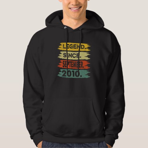 12 Years Old Legend Since September 2010 12th Birt Hoodie