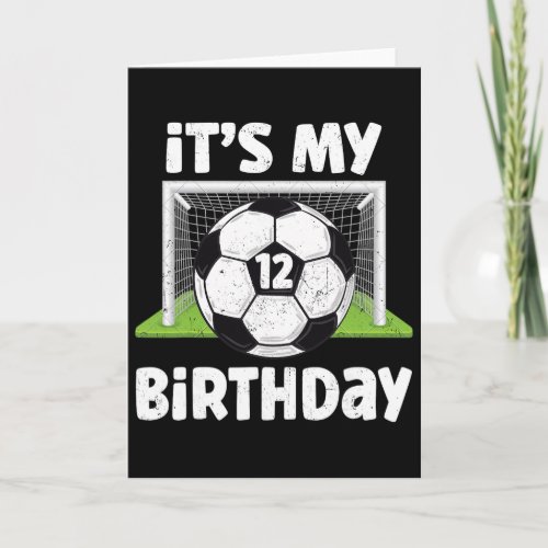 12 Years Old Soccer 12th Birthday Player Kids B-da Card