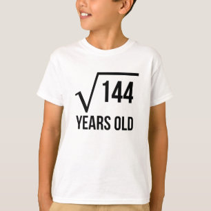 12 Years Old Square Root T-Shirt