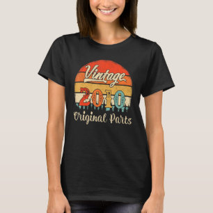 12 Years Old Vintage 2010 Original Parts 12th Birt T-Shirt