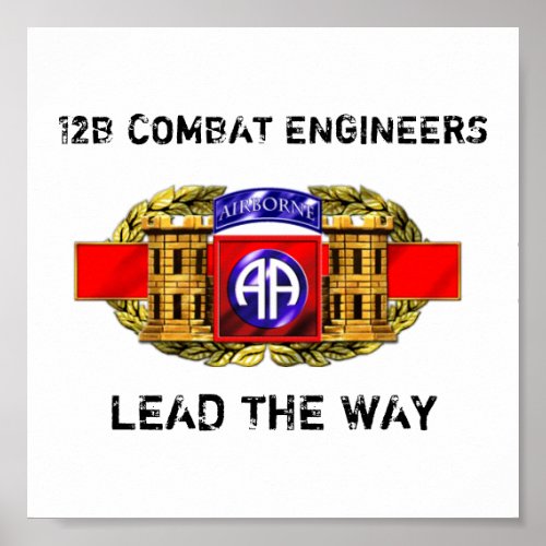 12B 82nd Airborne Division Poster