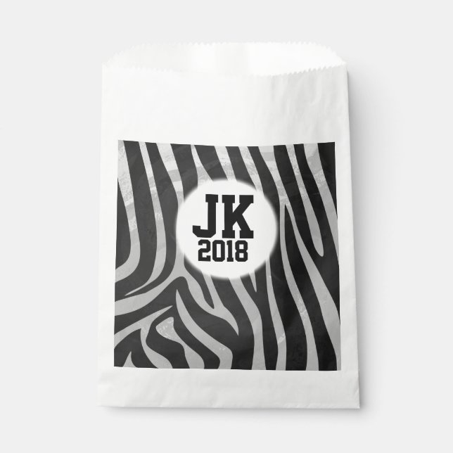 12of12 Zebra Custom Favor Bag (Front)