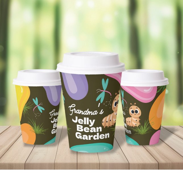 12oz. Paper Cup Easter Jelly Bean Garden Party (Creator Uploaded)