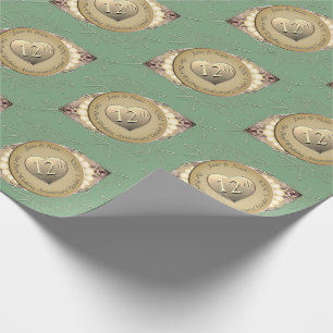 12th & 30th Pearl Anniversary Wrapping Paper