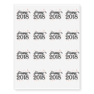 12th Anniversary - 12 Years Couples Gift Temporary Tattoos