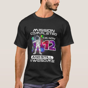 12th Birthday Astronaut Space Lover 12 Years Old B T-Shirt