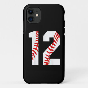 12th Birthday Baseball Big Number Twelve iPhone 11 Case