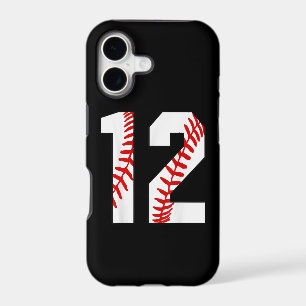 12th Birthday Baseball Big Number Twelve  iPhone 17 Case