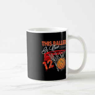 12th Birthday Basketball Fun 12 Years Old Kids Gi Coffee Mug