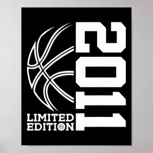 12th Birthday Basketball Limited Edition 2011 Poster