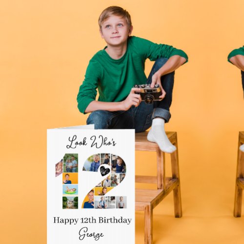 12th Birthday custom Photo Collage Keepsake