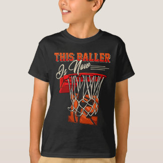 12th Birthday For Boy Bysketbyll 12 Years Old Kid  T-Shirt