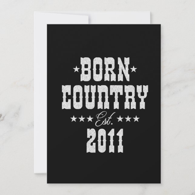 12th Birthday for Country Western Music Lover  Invitation (Front)