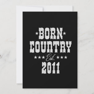 12th Birthday for Country Western Music Lover  Invitation