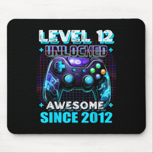 12th Birthday Gamer 12 Year Old Funny Bday Boy Twe Mouse Pad