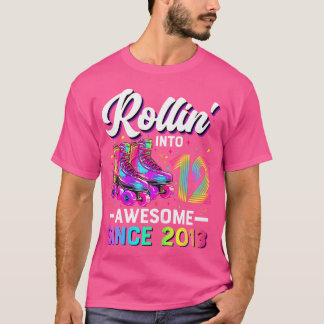 12Th Birthday Girl 12 Year Old Roller Skate Skatin T-Shirt