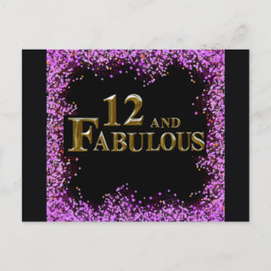 12th Birthday Holiday Postcard