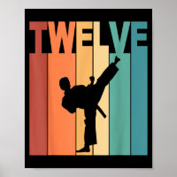 12th Birthday Karate Taekwondo Theme 12 Year Old