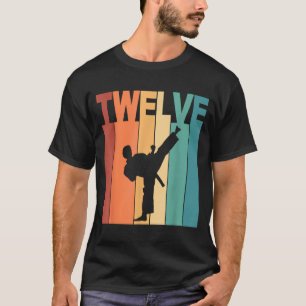 12th Birthday Karate Taekwondo Theme 12 Year Old T-Shirt