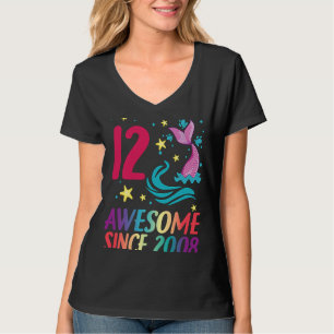 12th Birthday Mermaid Birthday Girl Party T-Shirt