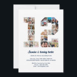 12th Birthday Number 12 Custom Photo Collage Invitation<br><div class="desc">Celebrate your child's momentous 12th Birthday with this cute invitation. It's a personalized photo collage invite that allows you to create a truly unique and memorable design. This customizable template lets you insert your own cherished photos, capturing the precious moments of your kid's year. This invitation is perfect for commemorating...</div>