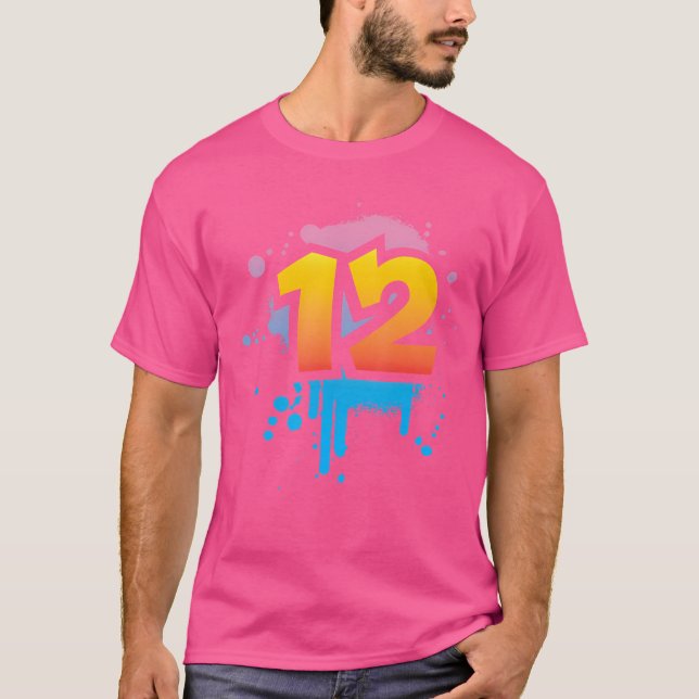 12Th Birthday Present Children Boys Girls Cool Spr T-Shirt (Front)