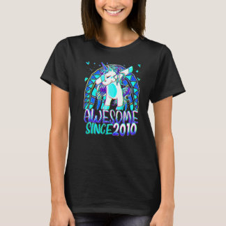 12th Birthday Rainbow 12 Year Old Dabbing Unicorn T-Shirt