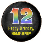 [ Thumbnail: 12th Birthday - Rainbow Spectrum Pattern Number 12 ]