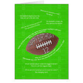 12th birthday, really bad football jokes (Front)