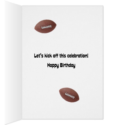 12th birthday, really bad football jokes (Inside (Right))