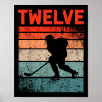 12th Birthday Retro Ice Hockey 12 Years Old Boy Gi