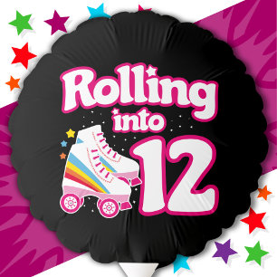 12th Birthday Roller Skating 12 Years Old Skate Balloon