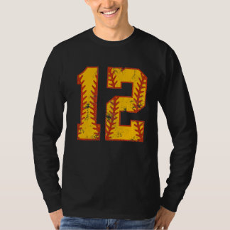 12th Birthday Softball Bdy 12 Year Old Girl T-Shirt
