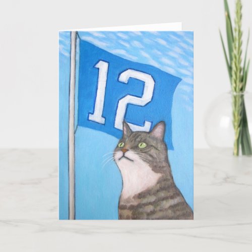 12th Cat Flag Card