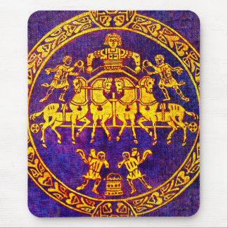 12th century medieval horseman and soldiers mouse pad